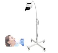 Mobile Teeth Whitening Machine, 3-Color Light Modes, 300W with 8pcs LED Lights, 0-30Timer, Dual Light Intensity, Adjustable Gooseneck & Telescopic Stand, Suitable for Hospital, Home