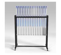 Mobile Tennis Racquet Storage,Badminton Racket Storage Rack,Basketball Ball Storage Rack Heavy Duty Rolling Badminton/Tennis Racket Holder Rack, Sports Equipment Cart On Wheels for School/St