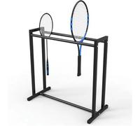 Mobile Tennis Racquet Storage,Basketball Ball Storage Rack Floorstanding Badminton Racket Display Stand for Retail Store, Heavy Duty Steel Tennis Rackets Storage Rack, Large Capacity, Easy T