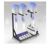 Mobile Tennis Racquet Storage,Basketball Storage Rack,Mobile Badminton Racket Storage Rack, Holds 25-30 Tennis Racquets, Steel Organizer Cart for Gym, School & Retail, Space-Saving Solution