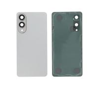 Mobile TM Compatible with Rear Glass Silver Titanium + Camera Lens Galaxy S25 Edge (S397B) (without Logo)