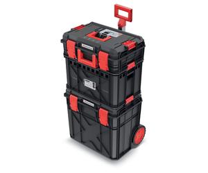 Mobile Toolbox Cart Set Modular Storage Solution Workshop Garage DIY Stackable