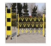 Mobile Traffic Barrier Telescopic FRP Tube Post for Metro Use Easy to Move Black 47x118 Inches Flexible Safety Solution for Outdoor Events and Road Management