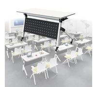 Mobile Training Table with Wheels for Classroom, Office, and Seminar - Versatile, Space-Saving, Easy-Move Folding Desk for Collaborative Learning and Meetings