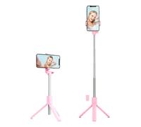 Mobile Tripod Stand With Shutter - Wireless Remote Selfie Pole, Telescopic Extension | Foldable Photography Tripod for Phone, Lightweight Adjustable Stabilizer, Compact Grip Tripod for Outdoor Recordi