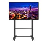 Mobile TV Cart for 55-95 Inch Plasma & Flat Screen TVs Adjustable Rolling Stand with Wheels Max VESA 800x600mm Perfect for Offices & Home Use