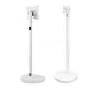 Mobile TV Cart on Wheels for Flat Screens with Swivel Support Portable Floor Stand Adjustable Height Rolling TV Stand with Battery (Style 1)