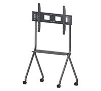 Mobile TV Cart with Wheels Adjustable Rolling TV Stand for 30-60 Inch Screens Sturdy Floor-Standing Monitor Stand - Perfect for Home Office and Events