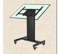 Mobile TV Cart with Wheels - Adjustable Stand for 32-65" TVs Universal Conference Podium 90° Viewing Angle VESA 600x400mm Perfect for Events Presentations & Meetings