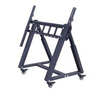 Mobile TV Mount Stand - Rolling Floor Cart for Large TVs, Adjustable Viewing Angle, Supports Heavy Weight, Ideal for Home or Office Use
