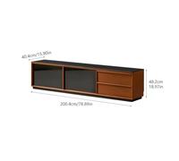 Mobile TV Stand 200cm Wooden Entertainment Center, Home Storage Cabinet for Living Room, Perfect for Hotels and Agriturismo, Multimedia TV Console Furniture