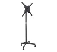 Mobile TV Stand on Wheels Adjustable Rolling Cart for 32-70" TVs Removable Floor Display Shelf Heavy-Duty Vertical TV Cart with Storage.