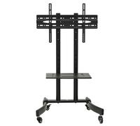 Mobile TV Stand Trolley 32"- 65" VESA Portable Wheels Mount Bracket Shelf Cart