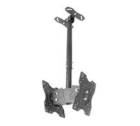 Mobile TV Stand with Adjustable Height Rolling Cart for 32-65 Inch Flat Screen TVs Universal TV Stand with Shelves for Living Room & Bedroom Easy to Move.