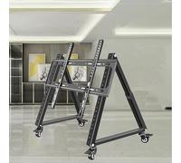 Mobile TV Stand with Wheels Adjustable Viewing Angle 40°-70° Fits Flat & Curved Screens 32"-70" Heavy-Duty Monitor Cart for Home & Office Use