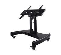 Mobile TV Stand with Wheels for Conference Advertising Screen Universal Cabinet TV Rack Floor Cart Adjustable Height Sturdy Design Easy Mobility