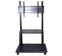 Mobile TV Stand with Wheels, Height Adjustable for 32-65" Flat Screens, Rolling TV Cart with Shelves, Modern Design for Home & Office, Easy Mobility, Fits LCD LED OLED Plasma.