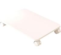 Mobile Under Desk Printer Stand with 4 Wheels, Rolling CPU Holder and Plant Tray, Space-Saving Storage for Home Office, Fax Machine and Scanner Rack