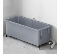 Mobile Utility Sink with Wheels - Versatile Plastic Mop Bucket & Wash Station for Outdoor Pet Cleaning, Garage, Laundry Room, and Slop Sink Use