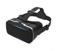 Mobile VR Headset with Controller, HD Anti Blue Light Lenses, Adjustable Eye Distance and Lightweight Design Compatible with Various Smartphones (Whtie)