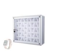Mobile Watch Lock Box20/40/60 Slot Aluminum Alloy Display Safe for Office & SchoolCell Phone Storage Organizer (380x135x450mm / 15x5x18in)