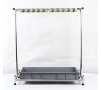 Mobile Wet Mop Holder Commercial Mop Support Stainless Steel Floor Mop Rack Umbrella Stand Tool Storage nizer - & Versatile Cleaning Solution