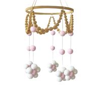 Mobile with Felt Flowers for Cribs Nursery Decoration Ceiling Hanging Baby Mobile for Crib