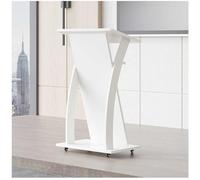 Mobile Wooden Podium Stand with Wheels Church Pulpit Lectern Spacious Drawer for Lectures & Spes Perfect for Weddings & Events A3 Size