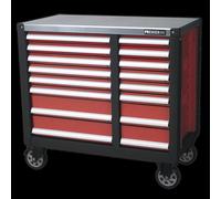 Mobile Workstation 16 Drawer with Ball-Bearing Slides