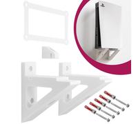 Mobilefox Wall Mount Bracket For Sony PlayStation 5 Disc Edition, Black/White