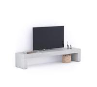Mobili Fiver, Evolution TV Stand 180x40, Concrete Effect, Grey, Made In Italy