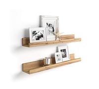 Mobili Fiver, Set of 2 First picture shelves, 80 cm, Rustic Oak, Made In Italy