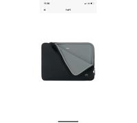 Mobilis 14 To 16 " Skin Sleeve Notebook Case Black And Grey (C1)