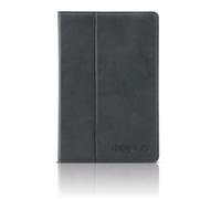 Mobilis C2 Case Faux Leather Protective Case with Stylus Pen for 7 inch Tablet-Black/Charcoal
