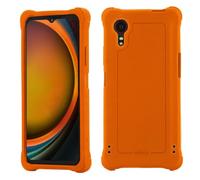 Mobilis Case Compatible with Samsung Galaxy XCover 7, Shock Resistant Shockproof Protective Case Cover 35x higher than Military Standard, Recycled, Antimicrobial, Fluorescent Orange