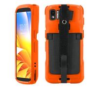 Mobilis Case for Zebra TC22 TC27 with Anti-Drop Hand Strap & Stylus Holder, Military-Grade Protection, High-Visibility Color Easy Identification & Safety (Neon orange)