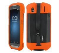 Mobilis Case for Zebra TC51 TC52 TC56 TC57 Mobile Computer with HandStrap & Stylus Holder, Reinforced Military Protection - Antimicrobial - High-Visibility & Easy Identification - Fluorescent Orange