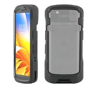 MOBILIS Case for Zebra TC53 TC58 FR55, reinforced protective case military mobile terminal, made in France, compatible with Trigger/Docking, anti-microbial, black