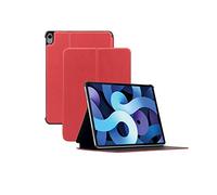 Mobilis Protective Folio Case for iPad Air 5 10.9 Inch 2022/iPad Air 4 10.9 Inch 2020, Smart Cover Case Shockproof, Stand Function, Auto Sleep/Wake, Leather Look, Red