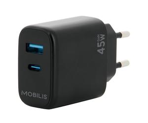 Mobilis Wall Charger 45W USB Black