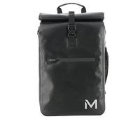 Mobilis Waterproof Bicycle Backpack for Laptop 14-15.6 Inch 25L, Bag Convertible into Pannier Rack Bag Rear Wheel, Reflective Elements, Cycling/Mountain Biking, Black