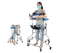 Mobility Aids Rollators Walking Aid Women,4.9~6ft Seniors, 6/8 Wheel Adult Children Cerebral Palsy Stroke Standing Frame Walking Aid The Disabled