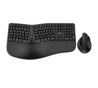 Mobility Lab Ergo C30W Wireless Keyboard and Mouse Combo - Ergonomic Design with Adjustable Tilt and Memory Foam Wrist Rest - AZERTY Layout - Ideal for Office, Home, Gaming, Travel