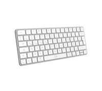 Mobility Lab - KMP2000W Mini - Wireless Multi-Connection Mac Mini Keyboard - AZERTY, Receiver 2.4 Ghz USB + 3 x Bluetooth, 12 Multimedia Shortcuts, Fast Charging via USB-C - Mac