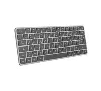 Mobility Lab - KP430W Mini - Compact Wireless Multi-Connection Keyboard - AZERTY, Receiver 2.4 Ghz USB + 3 x Bluetooth, 12 Multimedia Shortcuts, Fast Charging via USB-C - Windows