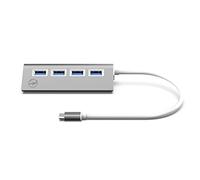 Mobility Lab ML311821 USB-C Hub Cylinder Multiports with 4 USB 3.0 Ports - Space Gray