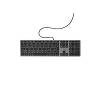 Mobility Lab ML311883 Wired Keyboard with German QWERTZ Keyboard Layout for Mac - Black/Grey