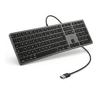 Mobility Lab ML311890 Wired Keyboard QWERTY English Layout ideal for Mac - Black/Space Gray