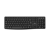 Mobility Lab ML313979 - Deluxe Wireless Keyboard - USB and USB-C Receiver, Precise Typing, Soft and Silent Keys, Numeric Keypad, AZERTY Layout - Black