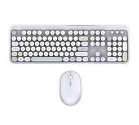 Mobility Lab ML314266 - Pure Color Wireless Keyboard + Mouse Combo - AZERTY, Flat and Sensitive Keys, Compact Design, Shortcuts, Numeric Keypad, Windows Compatibility - Grey